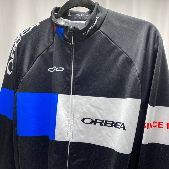 orbea orca Full Zip Cycling Jacket Black Men's Size Large - Picture 2 of 9